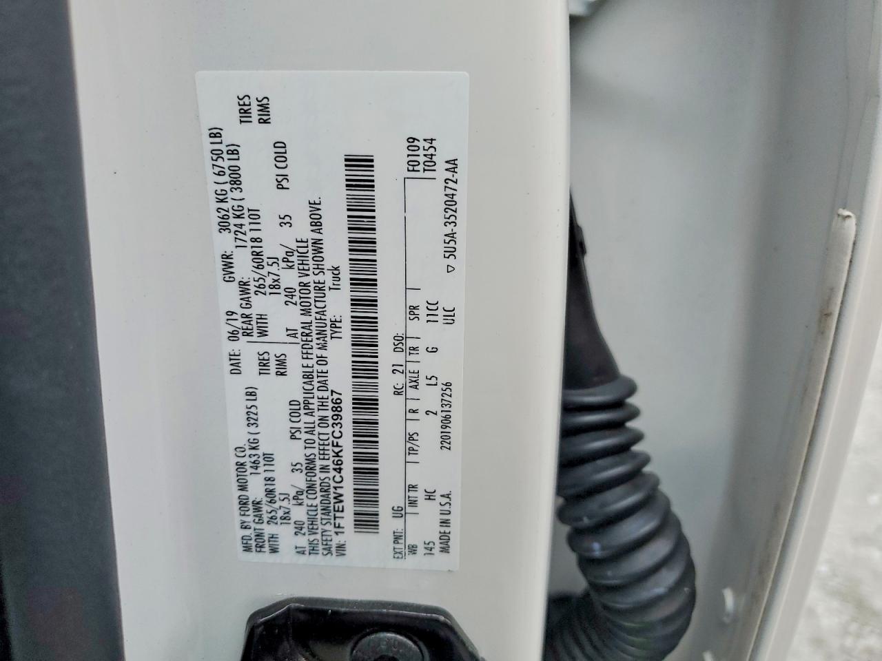 2019 FORD F150 SUPERCREW photo 12