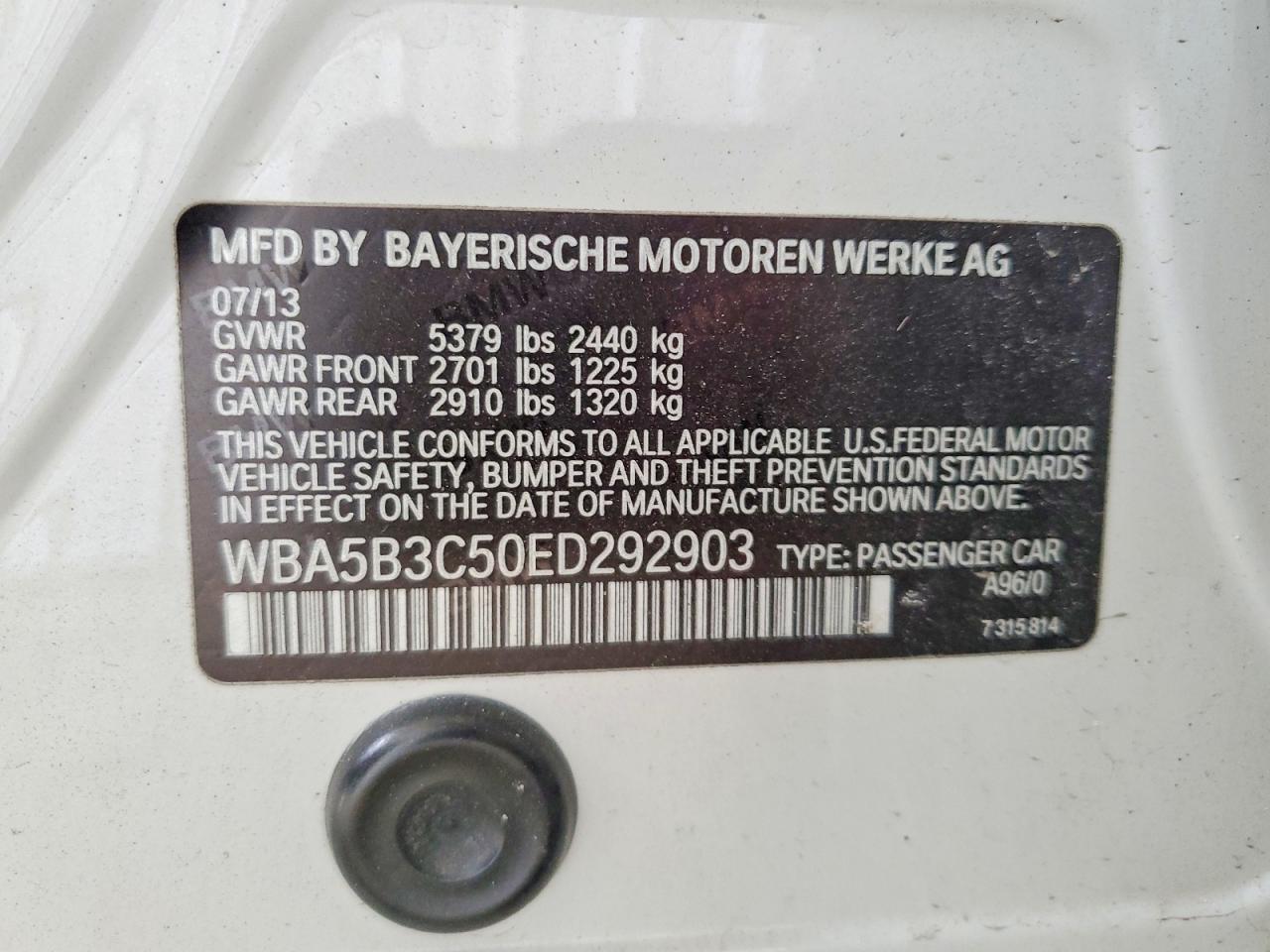 2014 BMW 535 XI photo 12