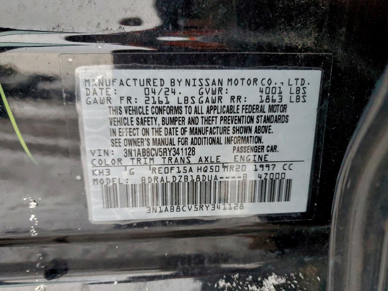 2024 NISSAN SENTRA SV photo 12