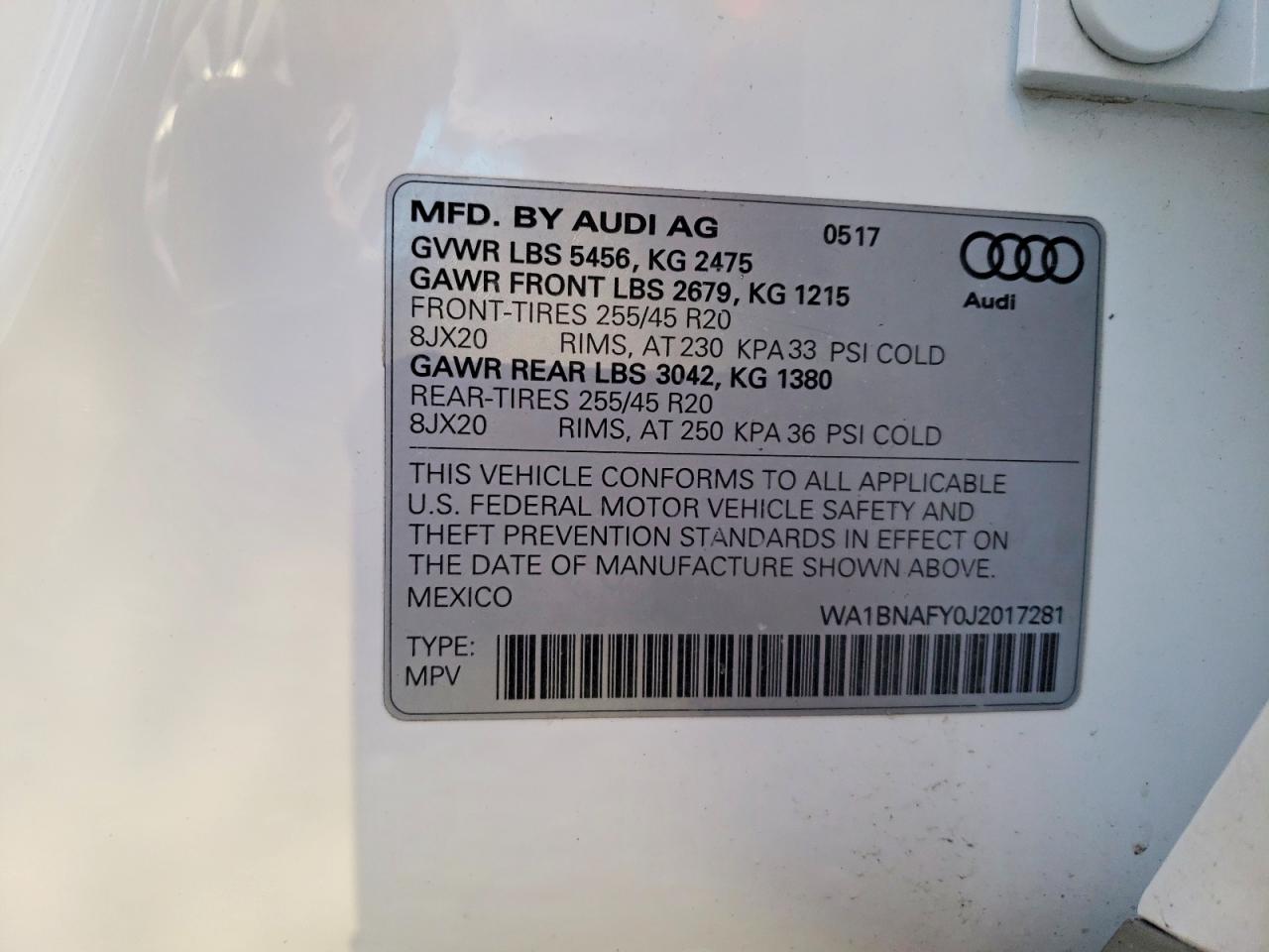 2018 AUDI Q5 PREMIUM PLUS photo 14