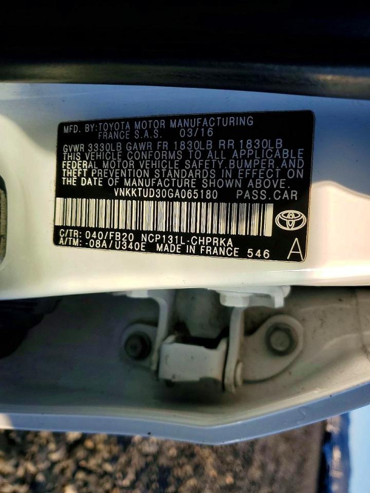 2016 TOYOTA YARIS L photo 13