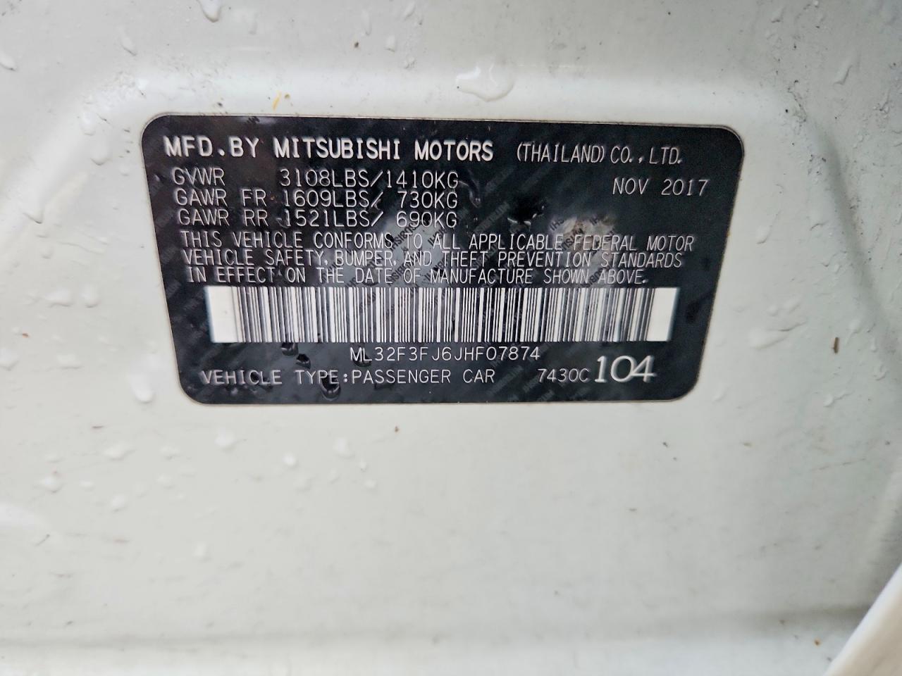 2018 MITSUBISHI MIRAGE G4 ES photo 12