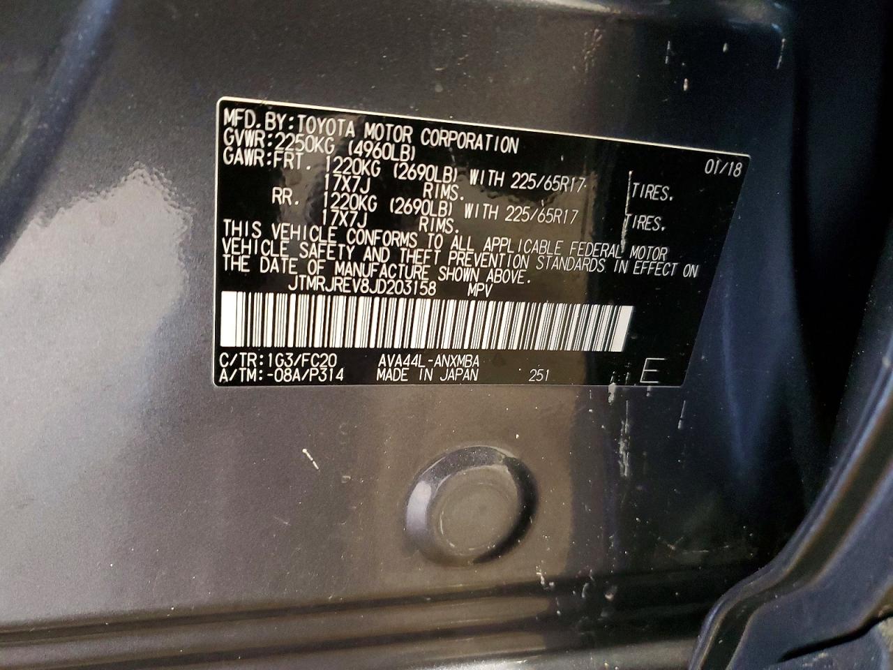 2018 TOYOTA RAV4 HV LE photo 13