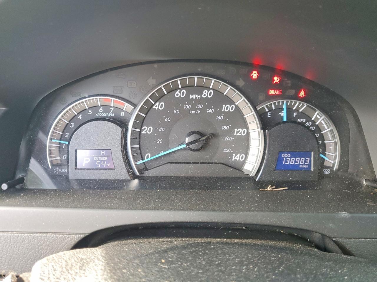 2012 TOYOTA CAMRY BASE photo 9