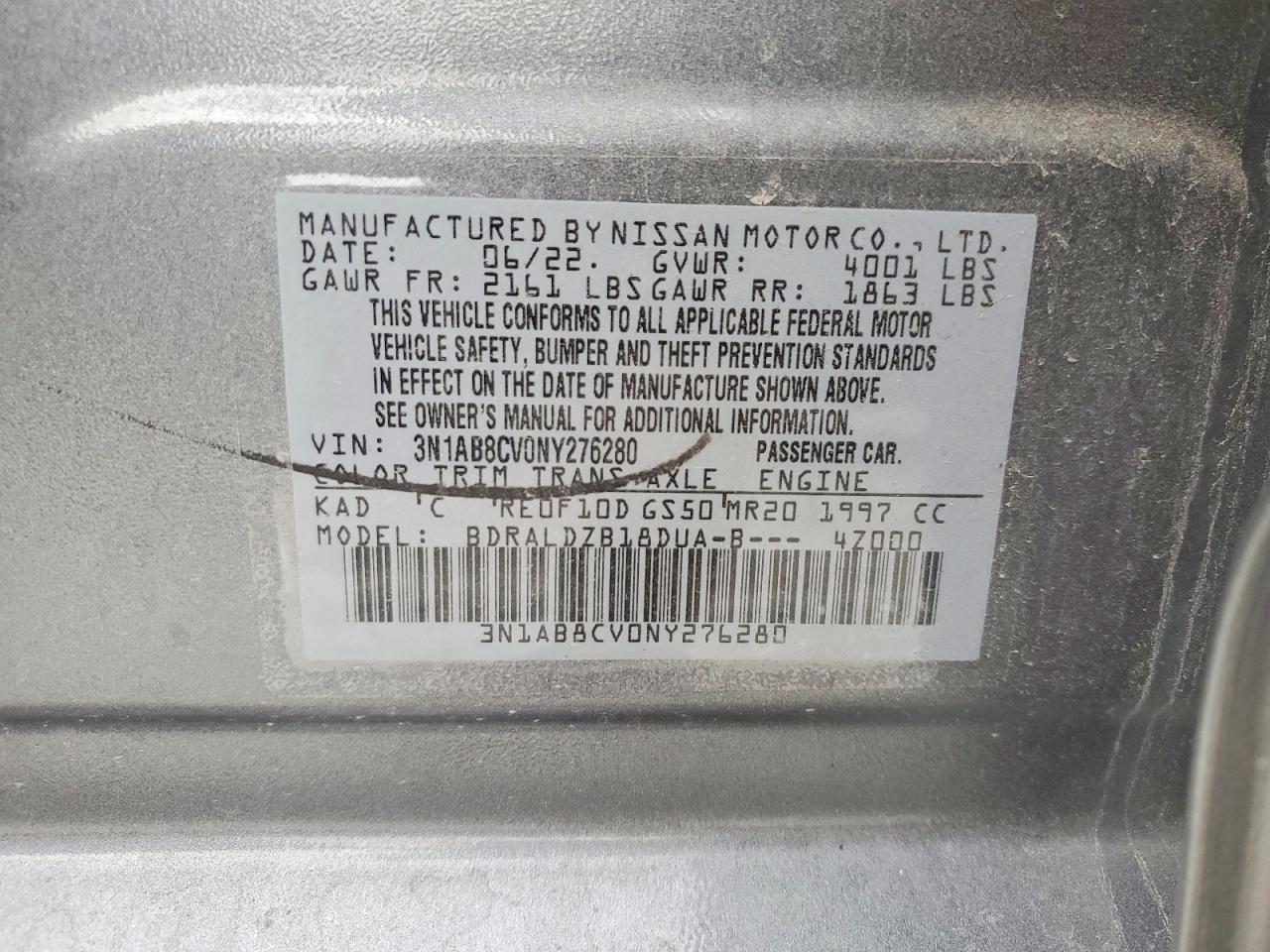 2022 NISSAN SENTRA SV photo 12