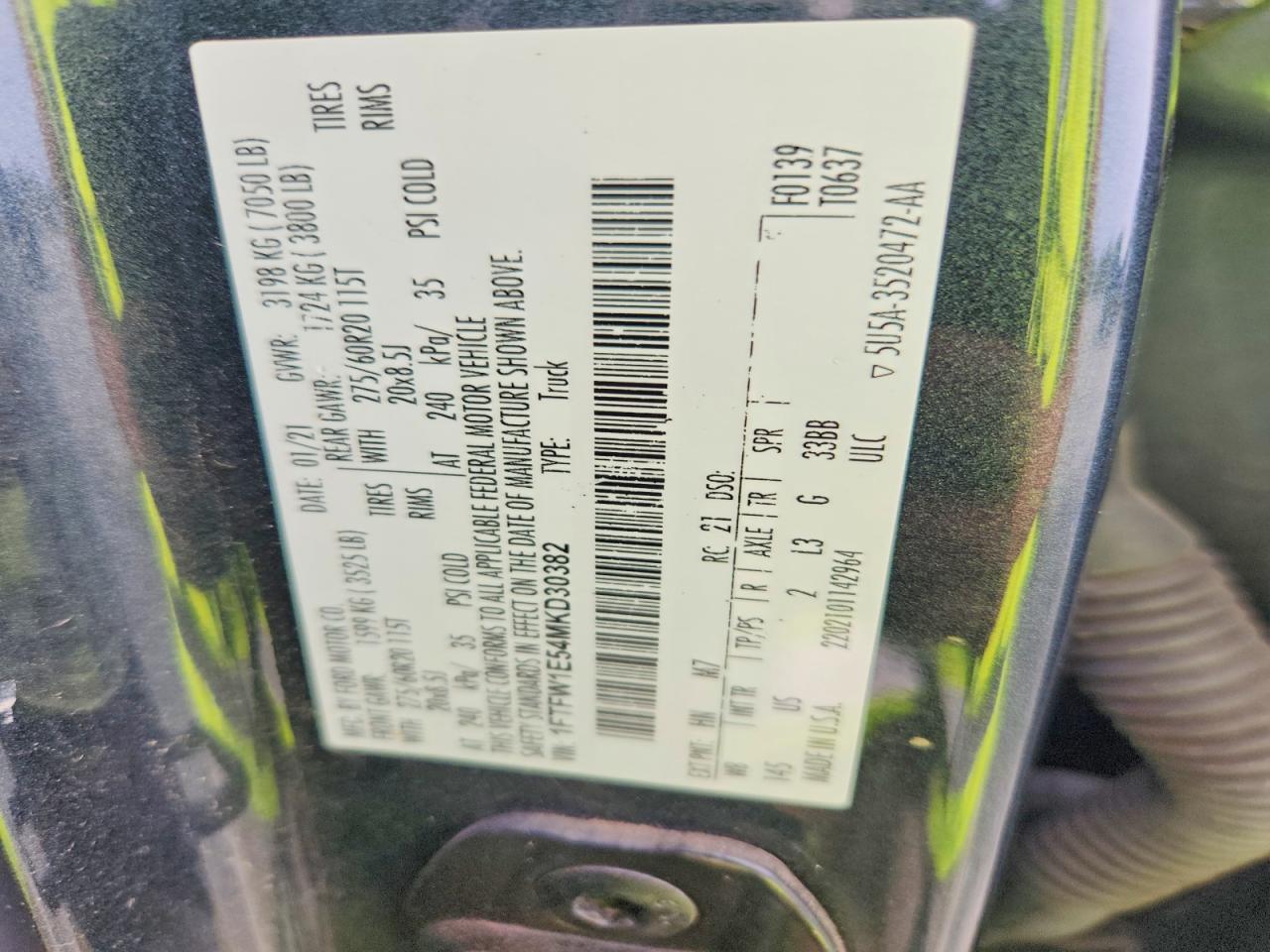2021 FORD F150 SUPERCREW photo 13