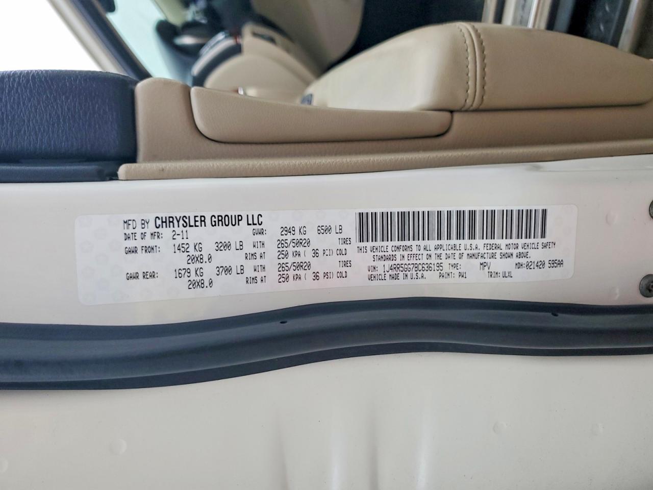 2011 JEEP GRAND CHEROKEE LIMITED photo 13
