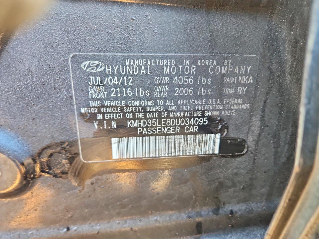 2013 HYUNDAI ELANTRA GT photo 12