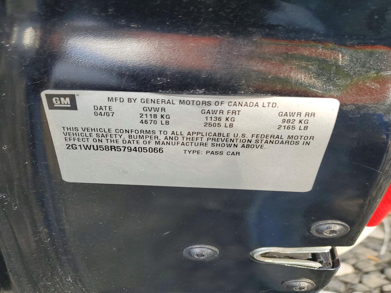 2007 CHEVROLET IMPALA LTZ photo 12