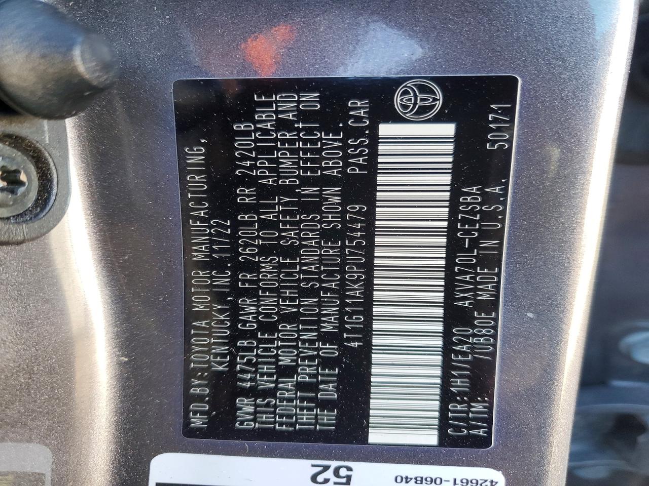 2023 TOYOTA CAMRY SE NIGHT SHADE photo 12
