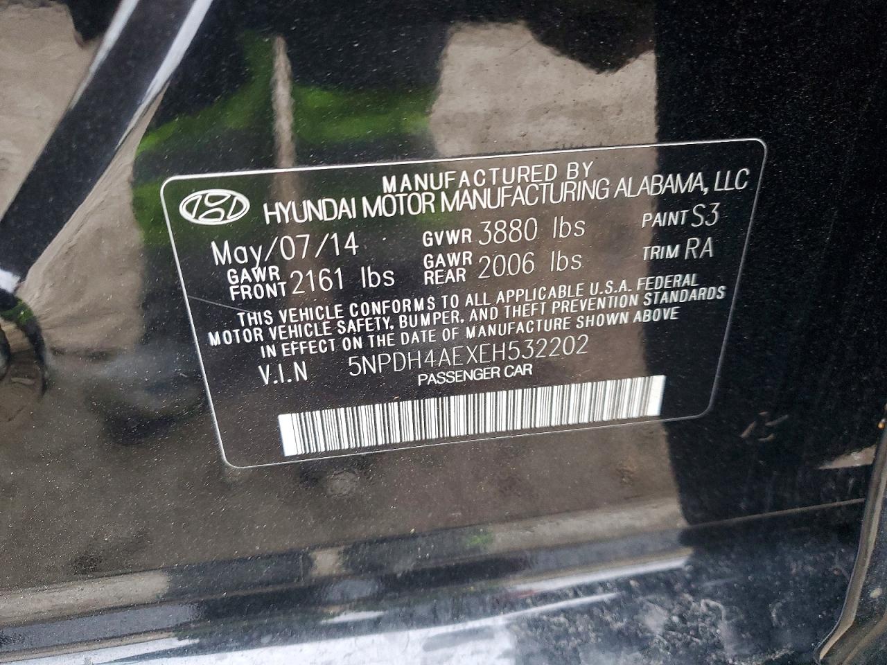2014 HYUNDAI ELANTRA SE photo 13