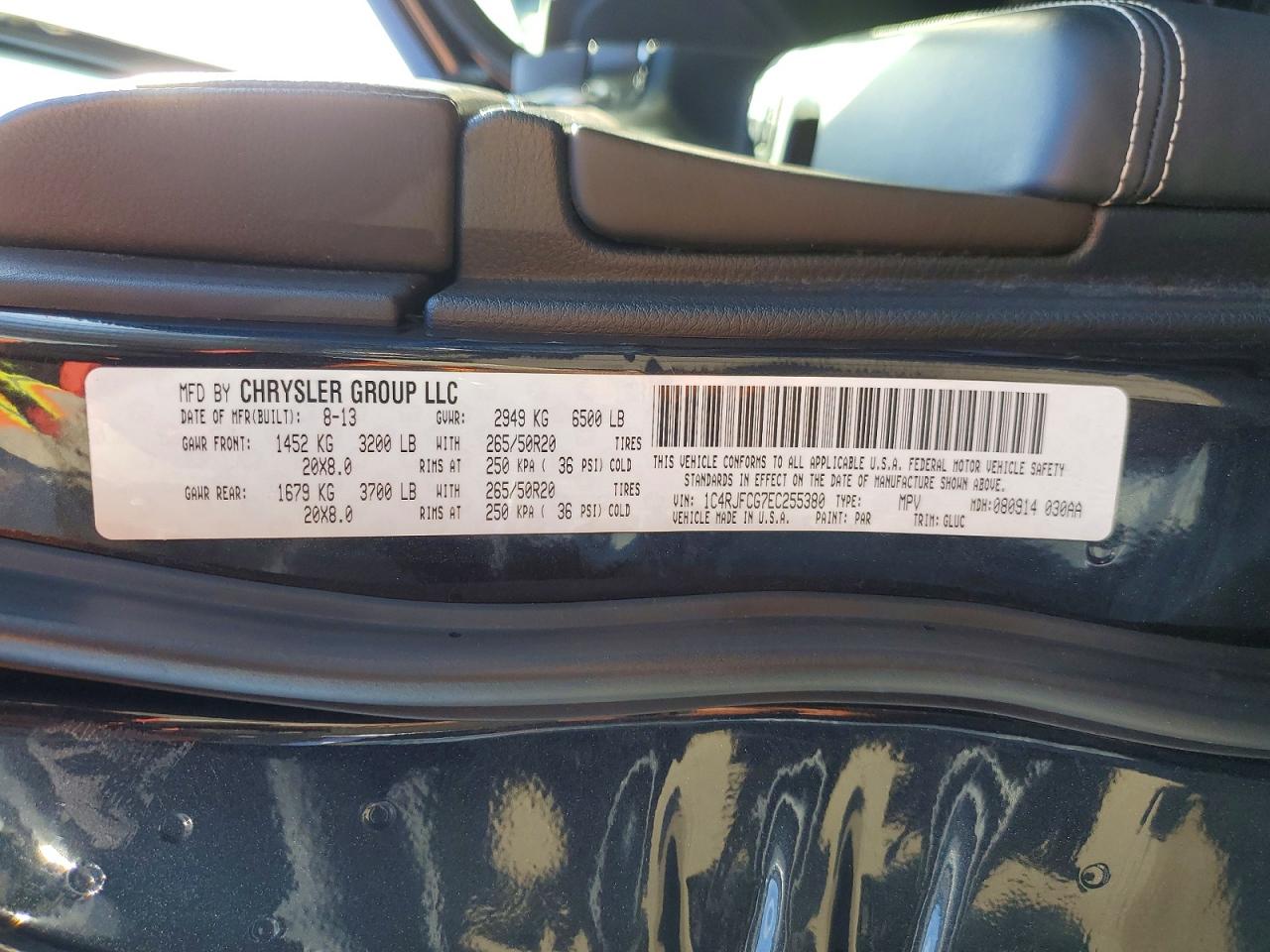 2014 JEEP GRAND CHEROKEE OVERLAND photo 12