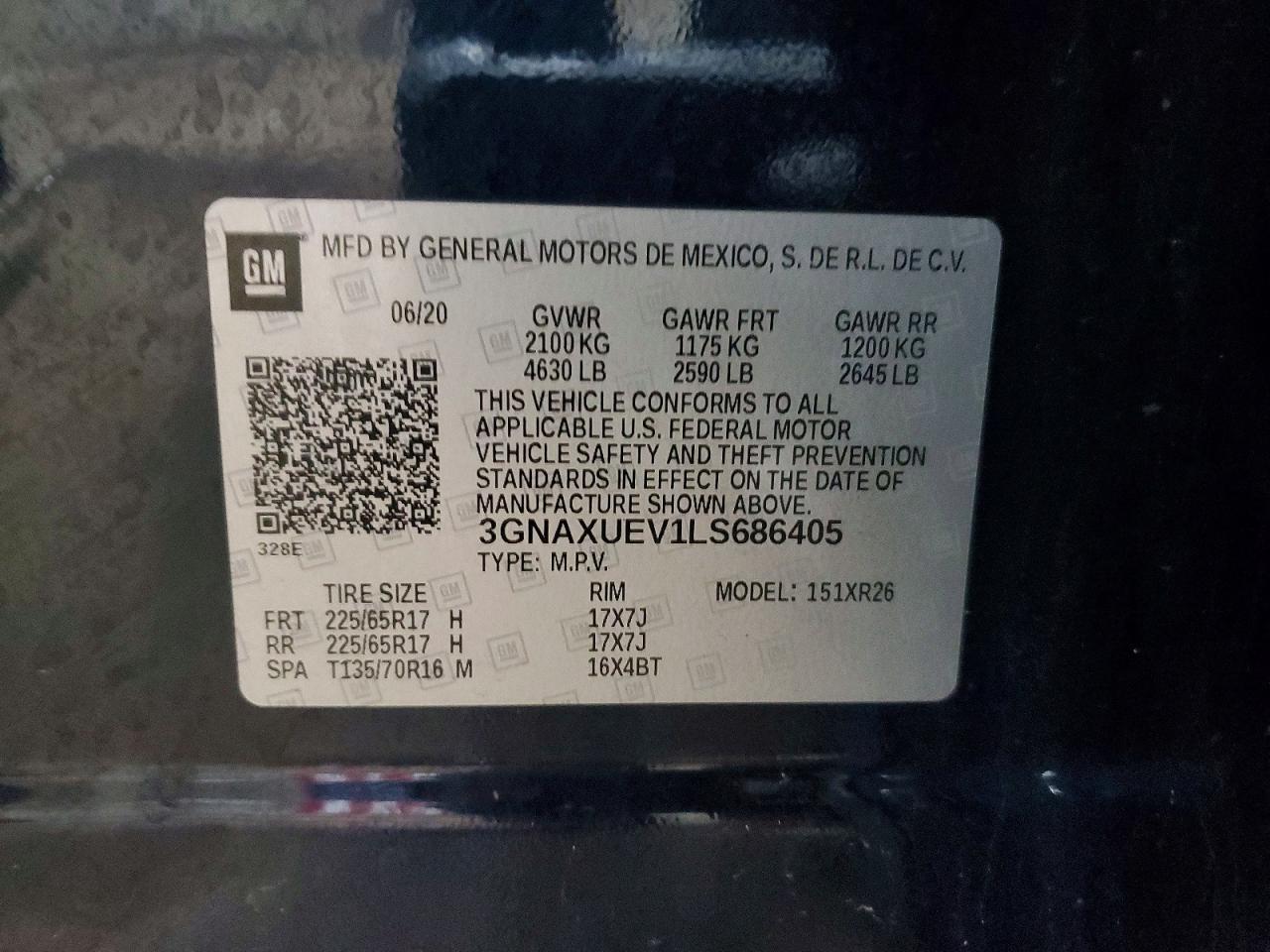 2020 CHEVROLET EQUINOX LT photo 13