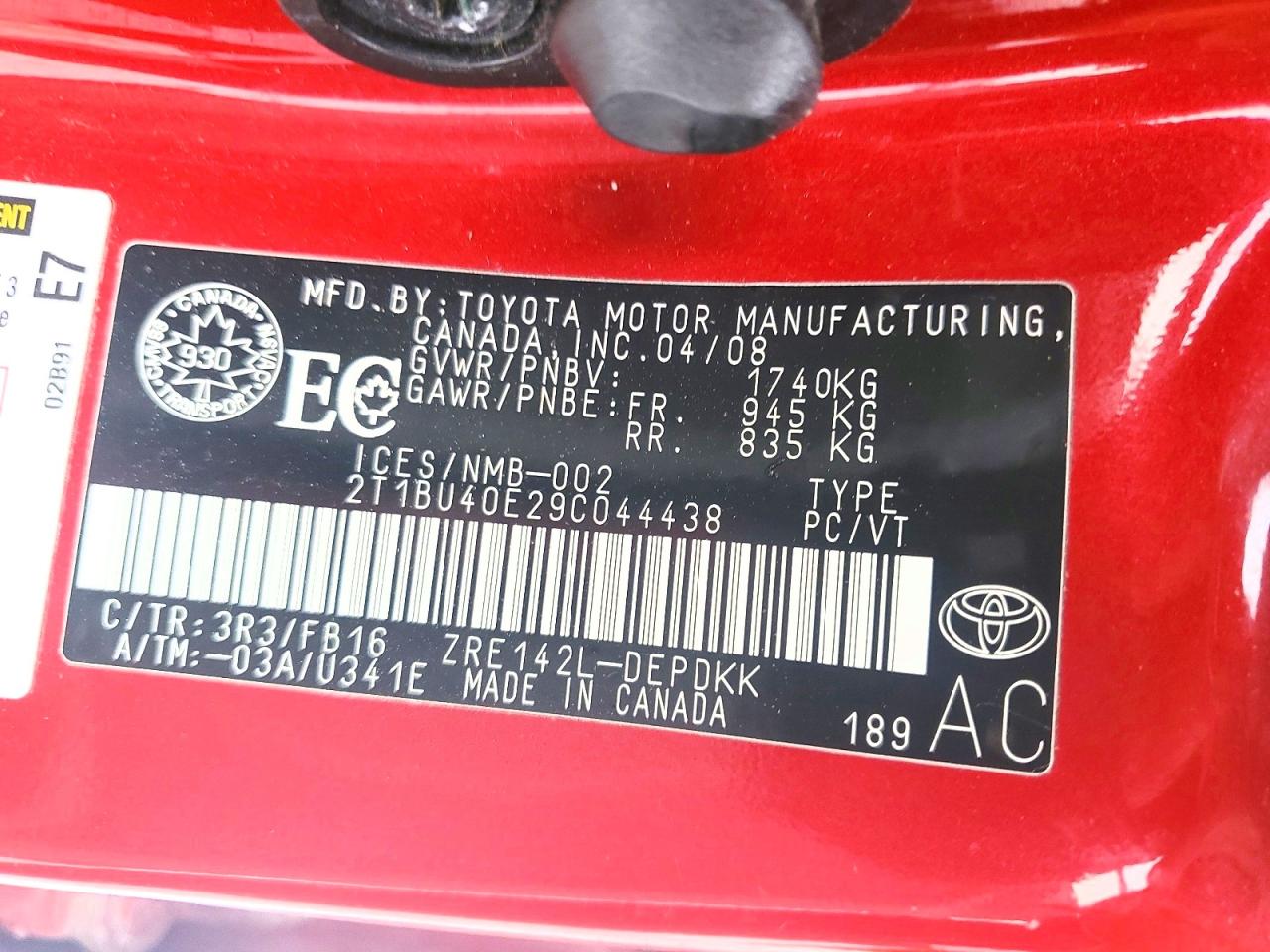 2009 TOYOTA COROLLA BASE photo 13