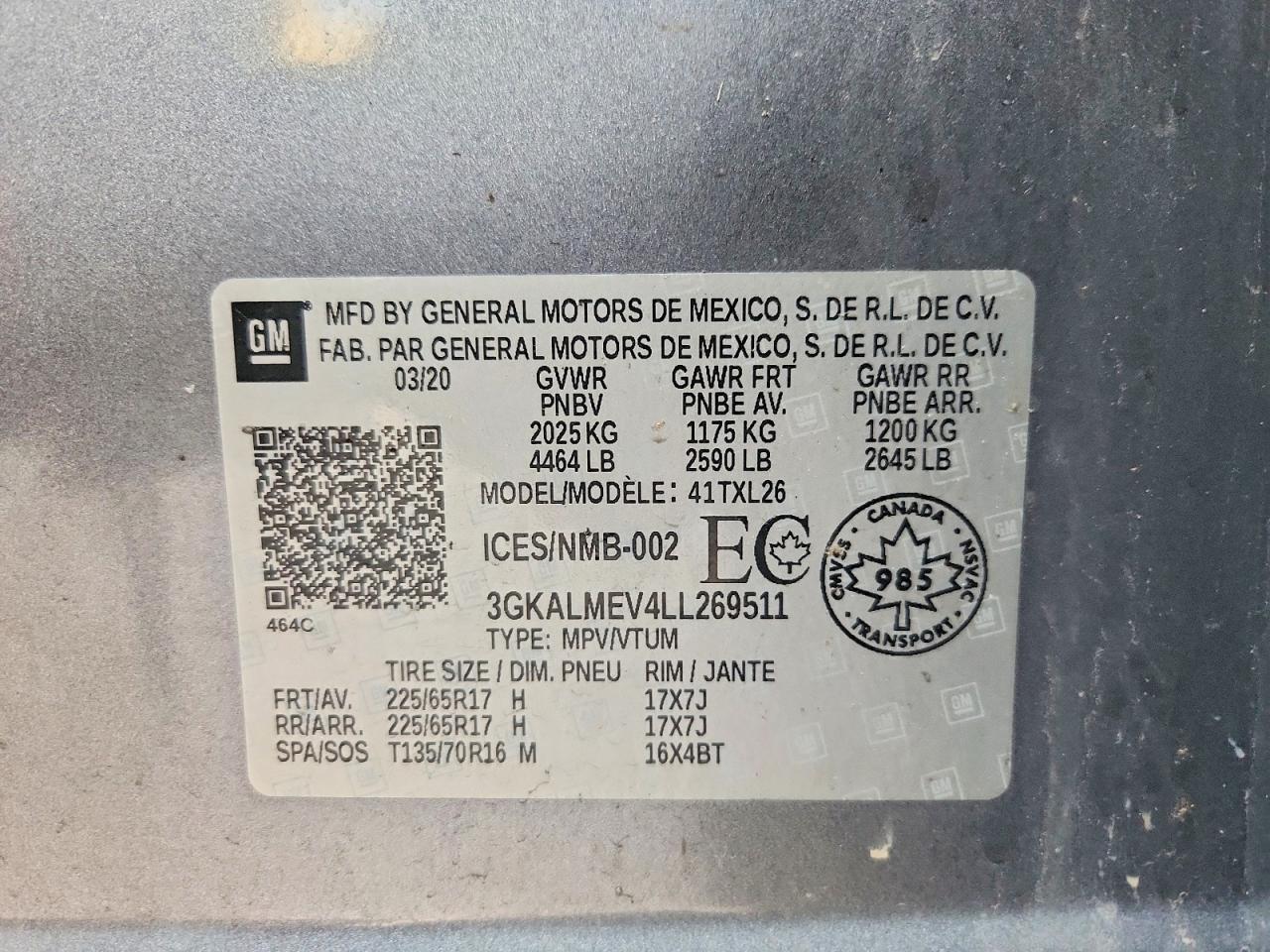 2020 GMC TERRAIN SLE photo 13