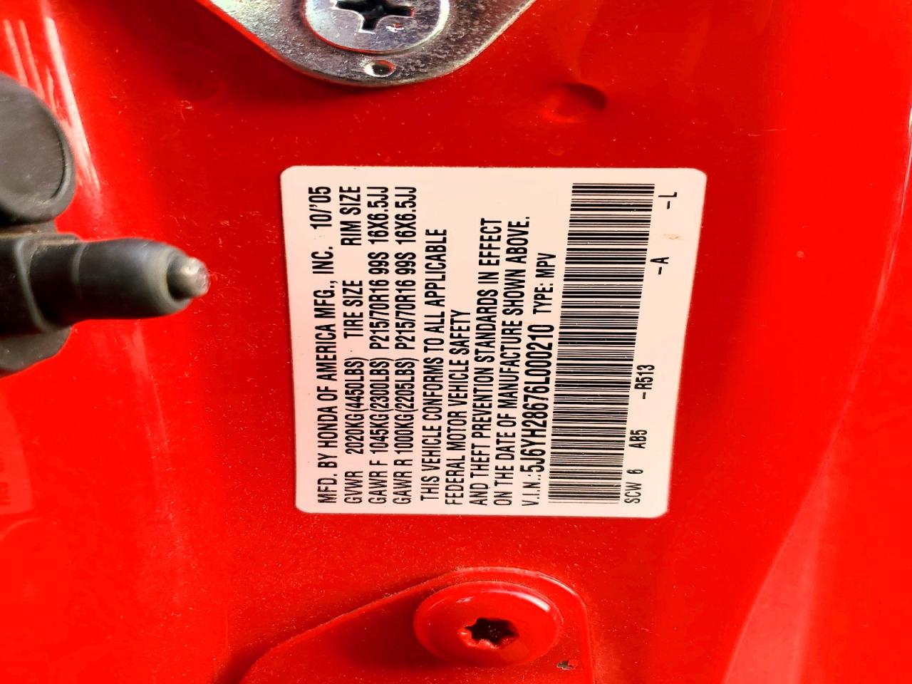 2006 HONDA ELEMENT EX photo 13