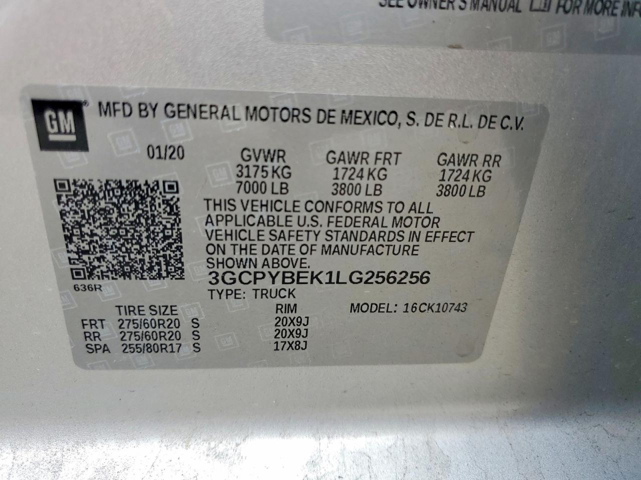 2020 CHEVROLET SILVERADO K1500 CUSTOM photo 12