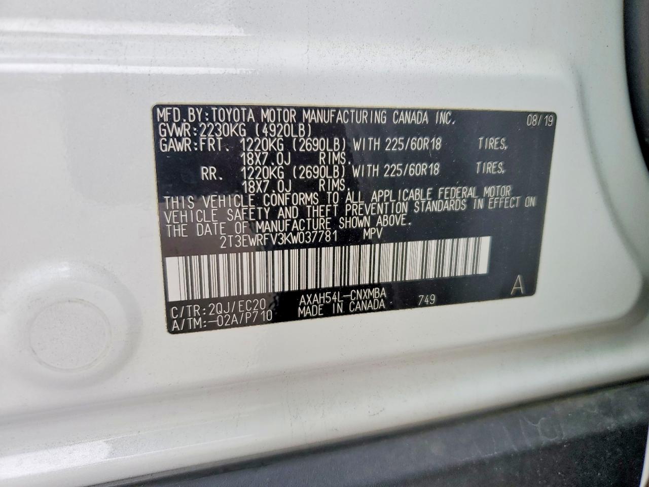 2019 TOYOTA RAV4 XSE photo 13
