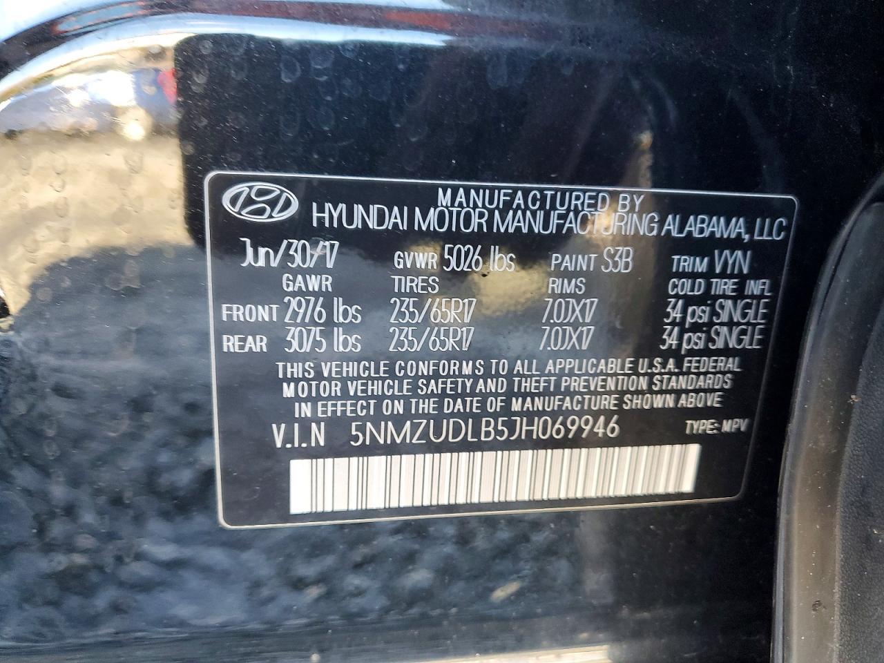 2018 HYUNDAI SANTA FE SPORT 2.4L photo 25
