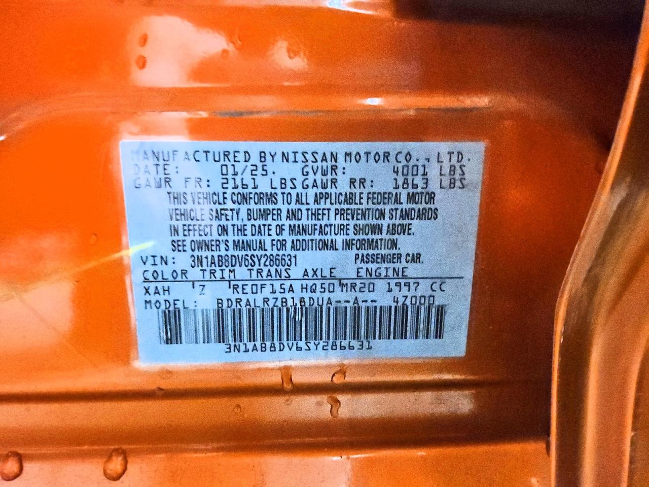 2025 NISSAN SENTRA SR photo 12