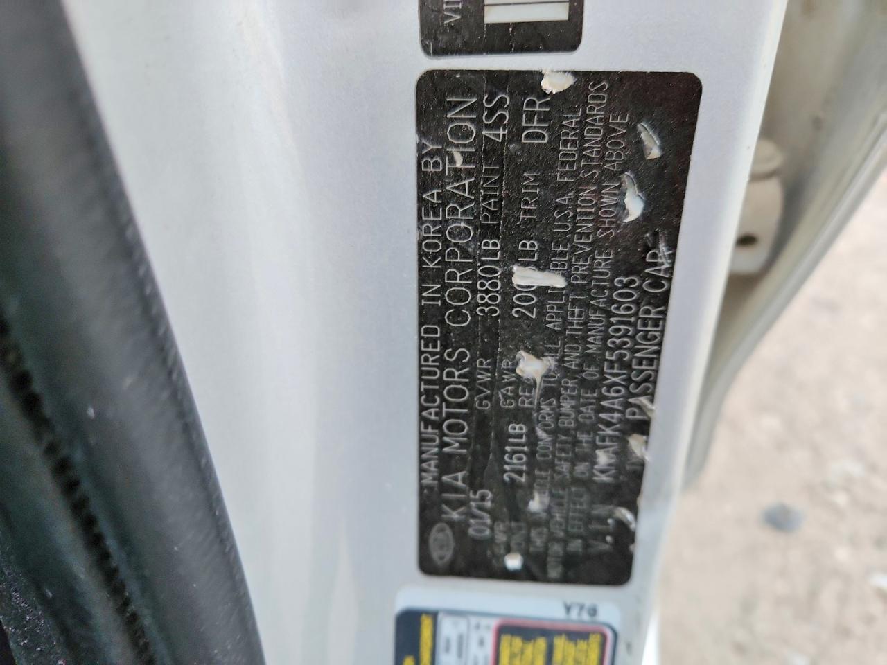 2015 KIA FORTE LX photo 12