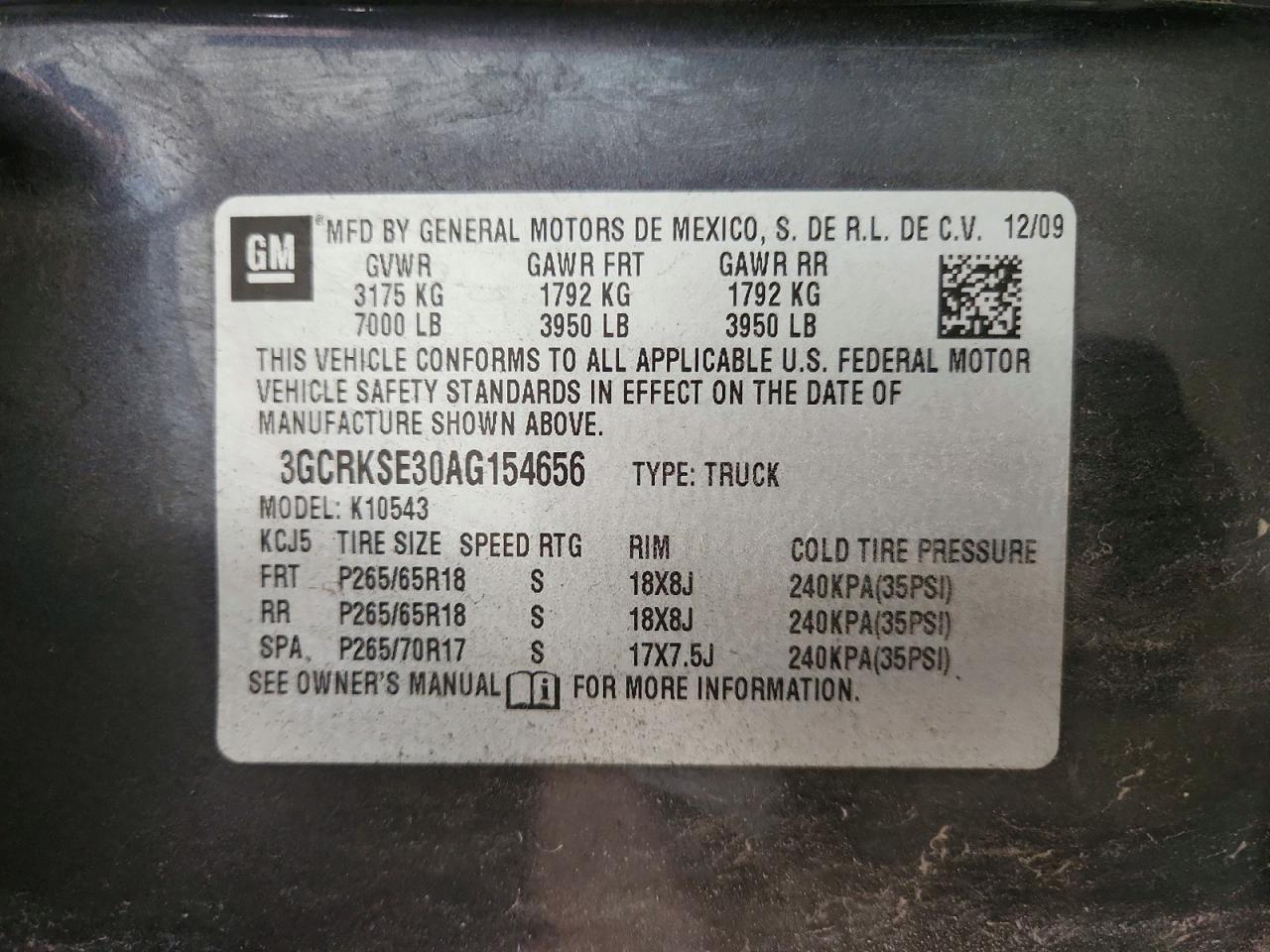 2010 CHEVROLET SILVERADO K1500 LT photo 12