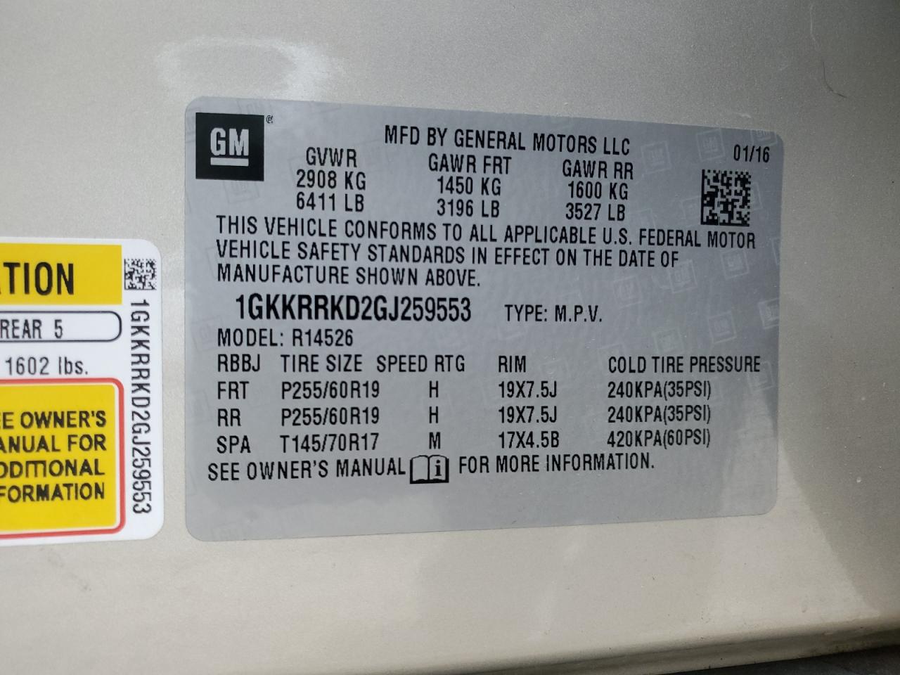 2016 GMC ACADIA SLT-1 photo 13