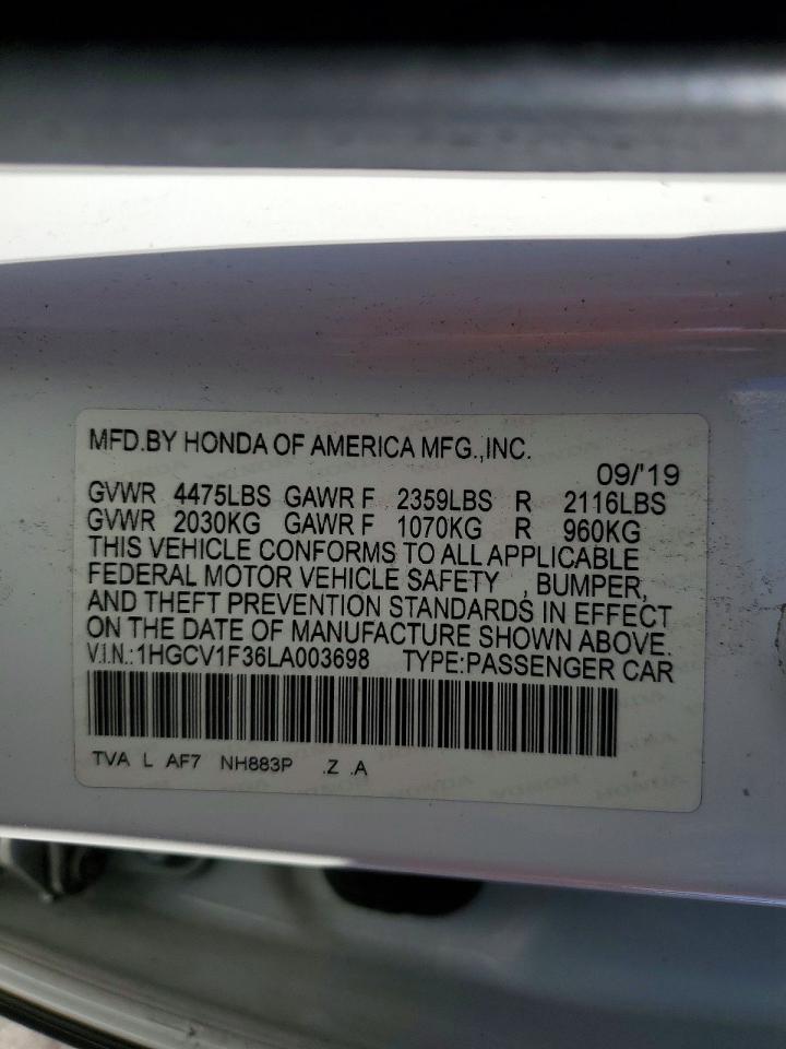 2020 HONDA ACCORD SPORT photo 12