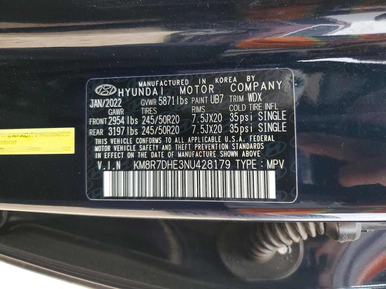 2022 HYUNDAI PALISADE CALLIGRAPHY photo 14
