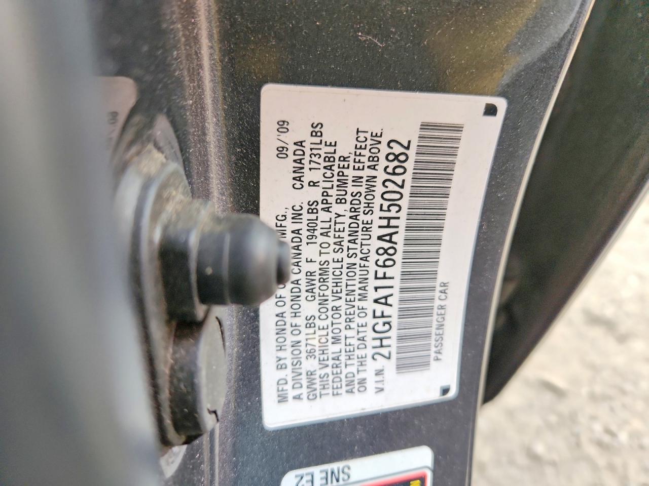 2010 HONDA CIVIC LX-S photo 23