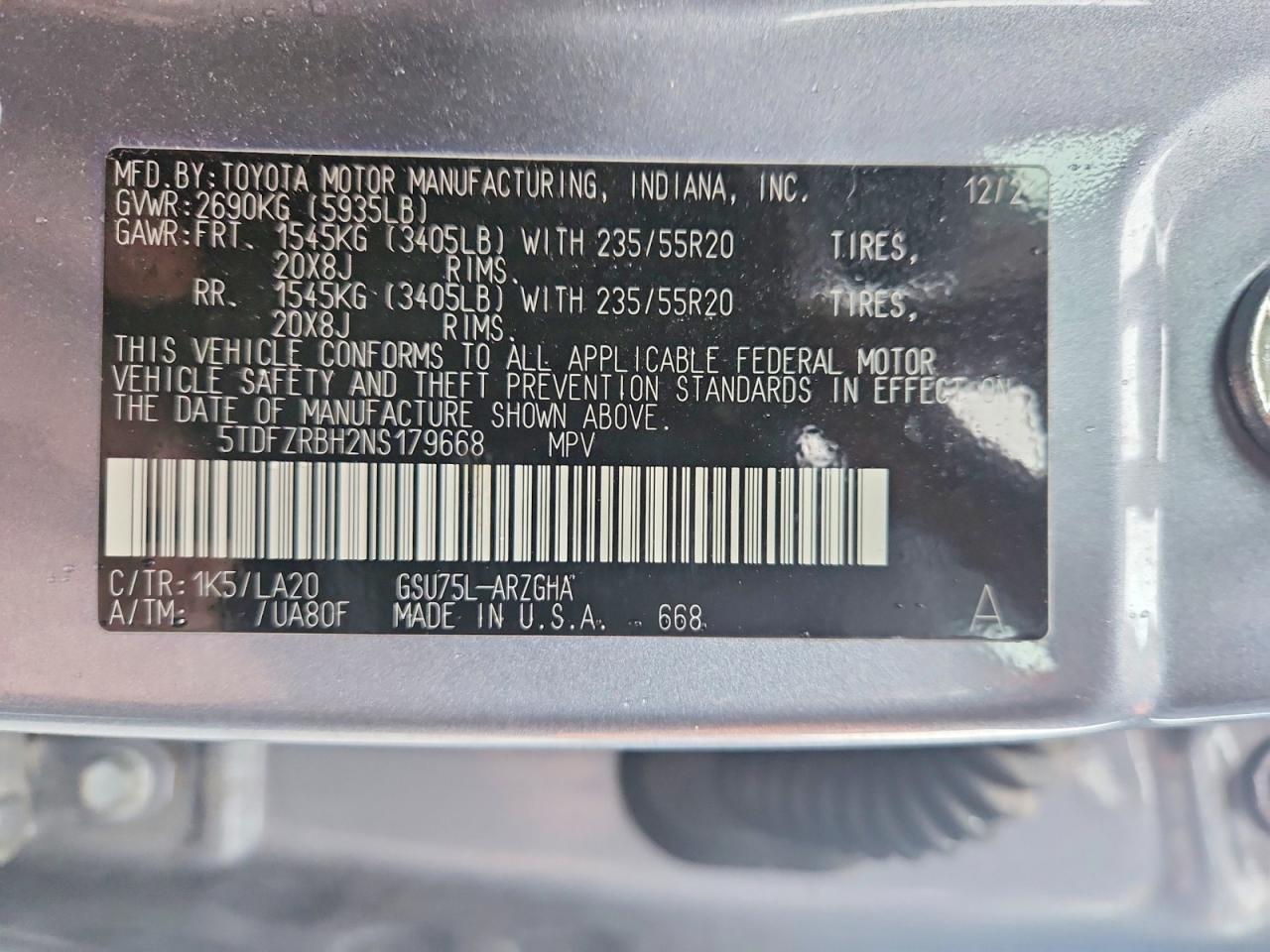 2022 TOYOTA HIGHLANDER PLATINUM photo 13