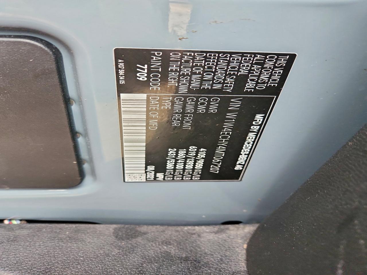 2021 MERCEDES-BENZ SPRINTER 2500 photo 12