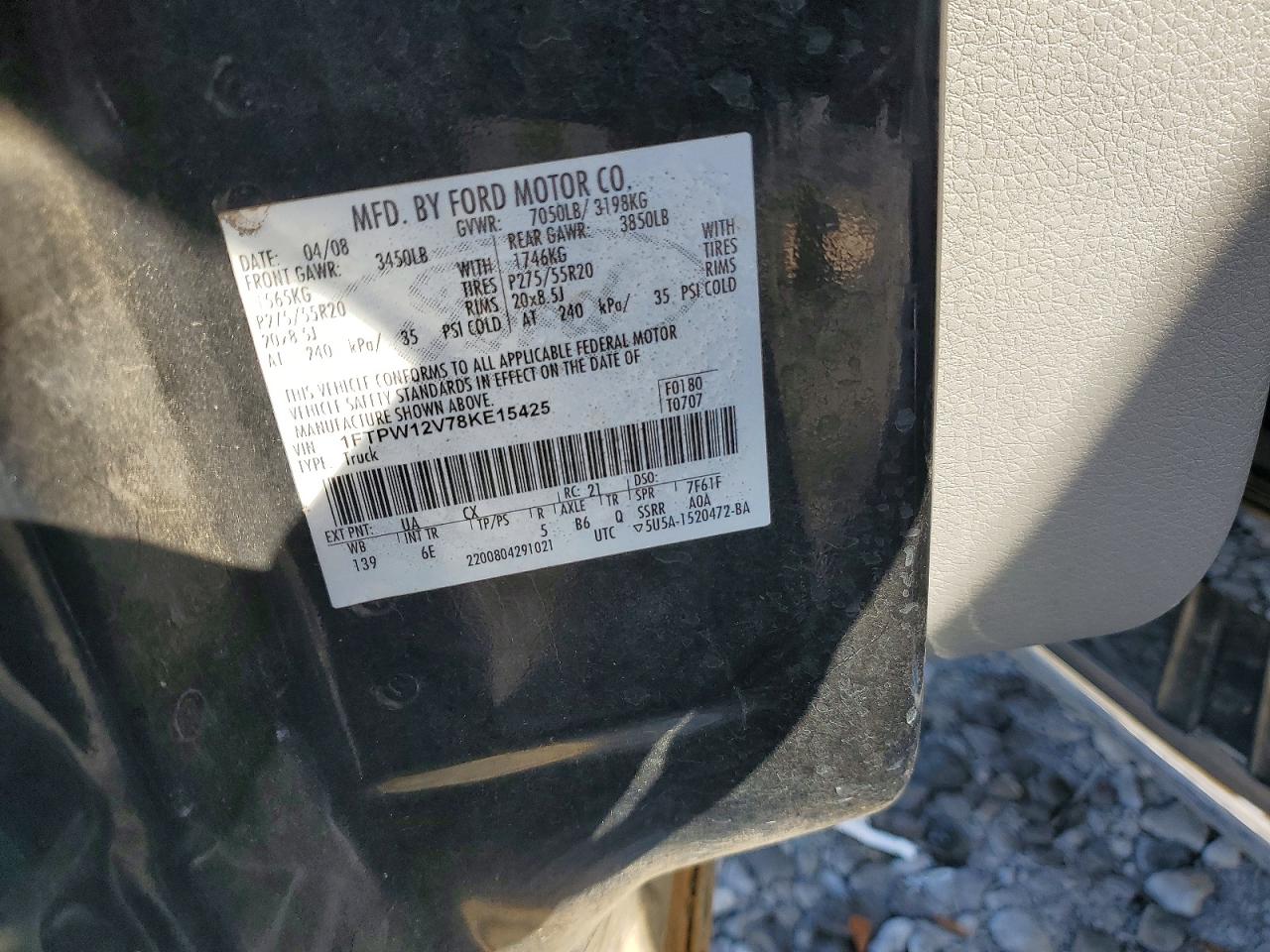 2008 FORD F150 SUPERCREW photo 12