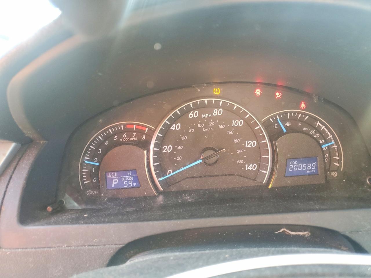 2012 TOYOTA CAMRY BASE photo 9