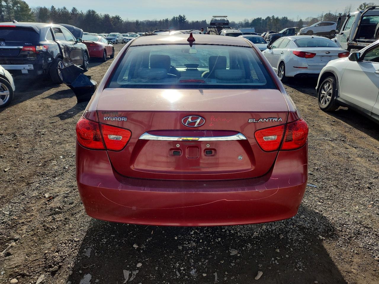 2010 HYUNDAI ELANTRA BLUE photo 6