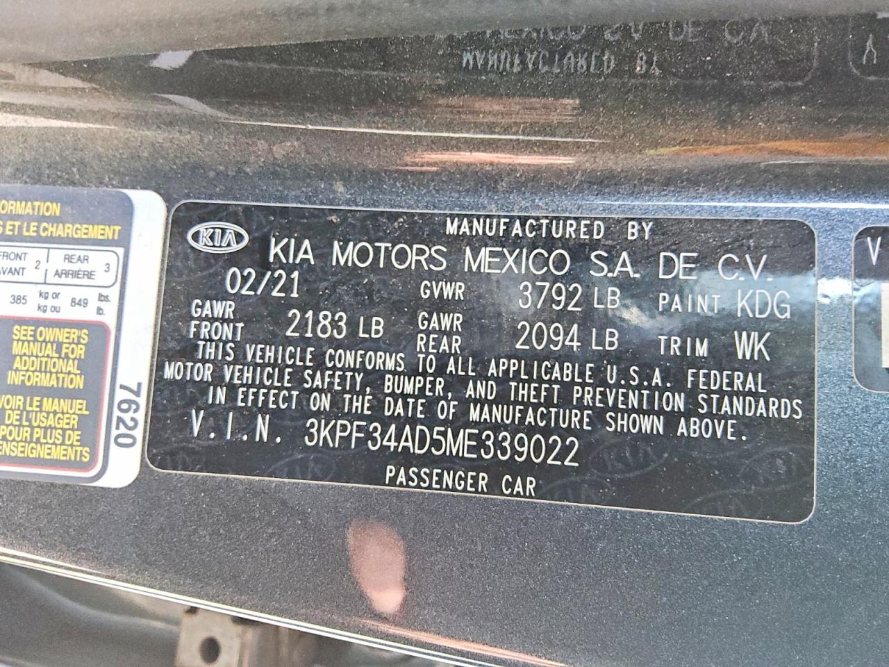 2021 KIA FORTE GT LINE photo 12