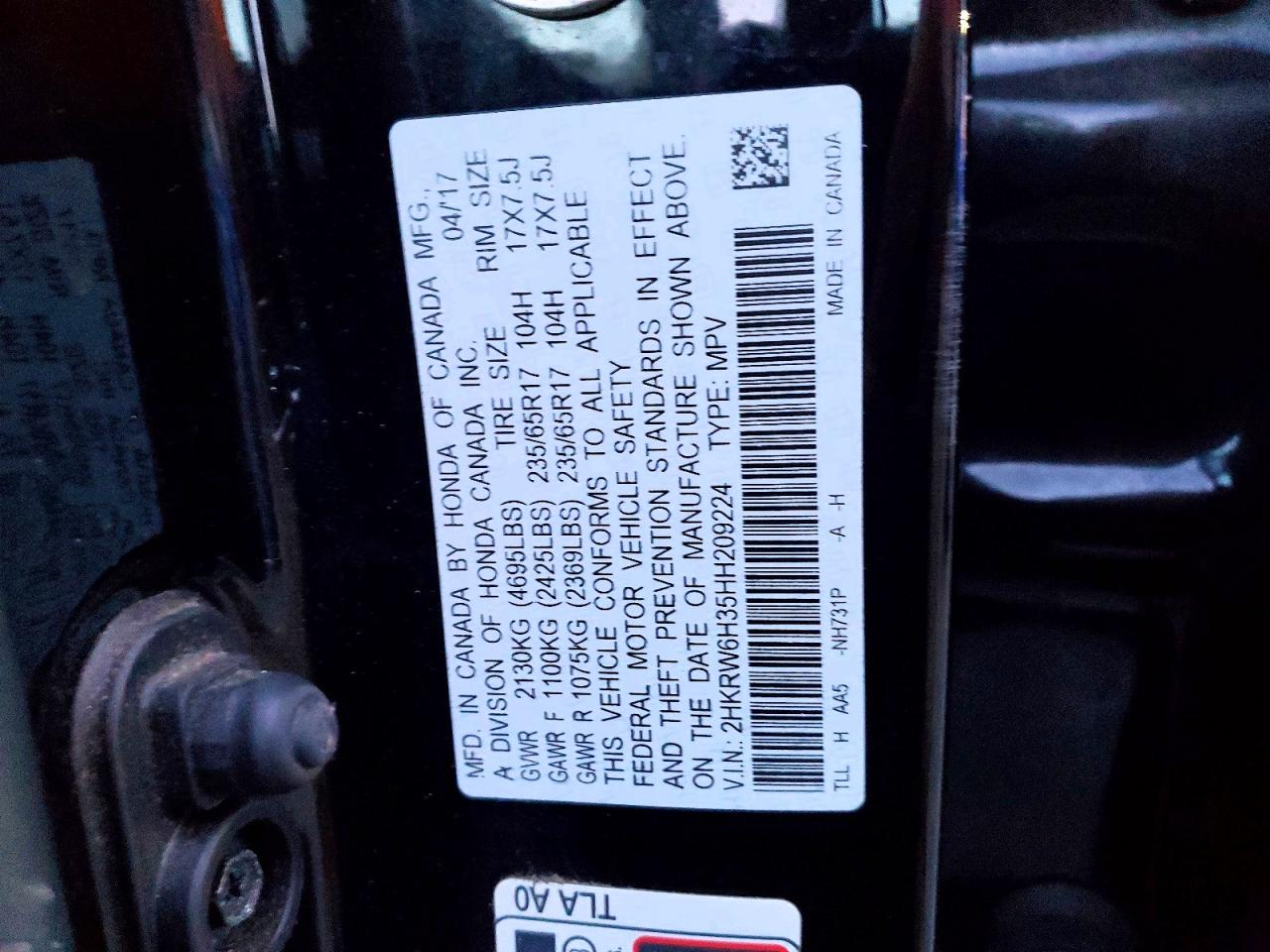 2017 HONDA CR-V LX photo 13