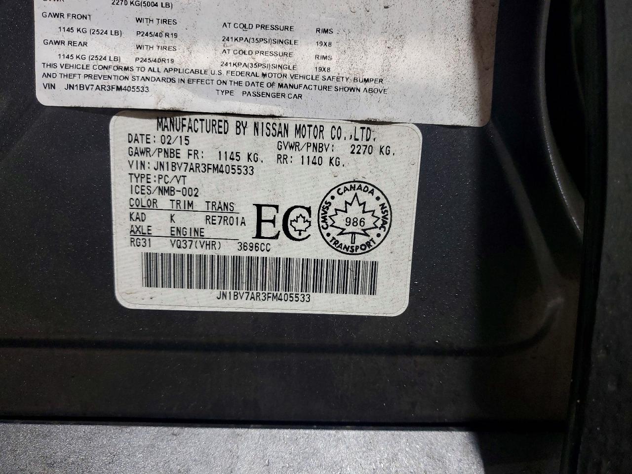 2015 INFINITI Q50 BASE photo 13