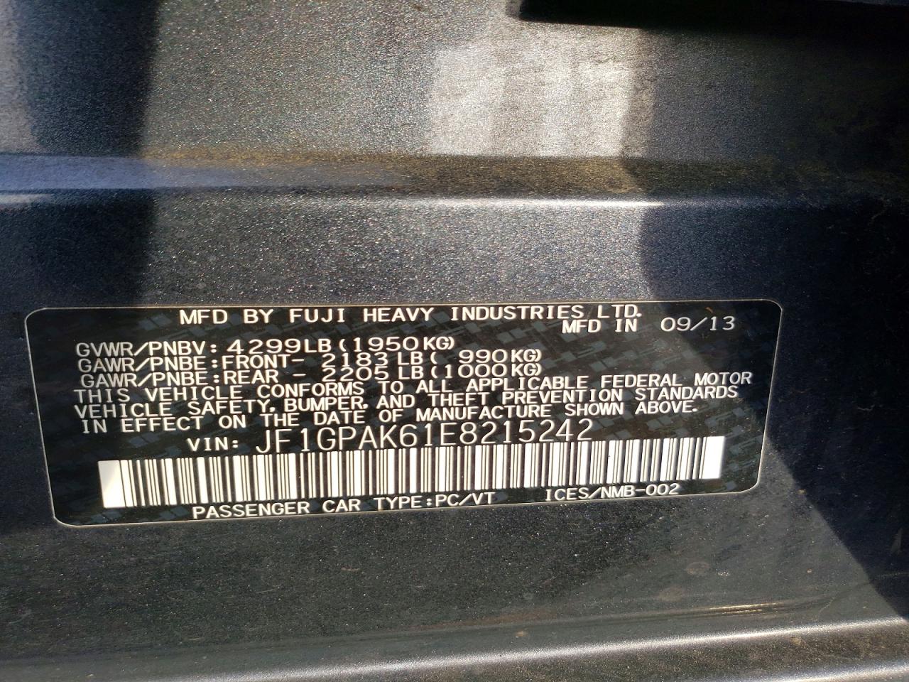 2014 SUBARU IMPREZA LIMITED photo 23