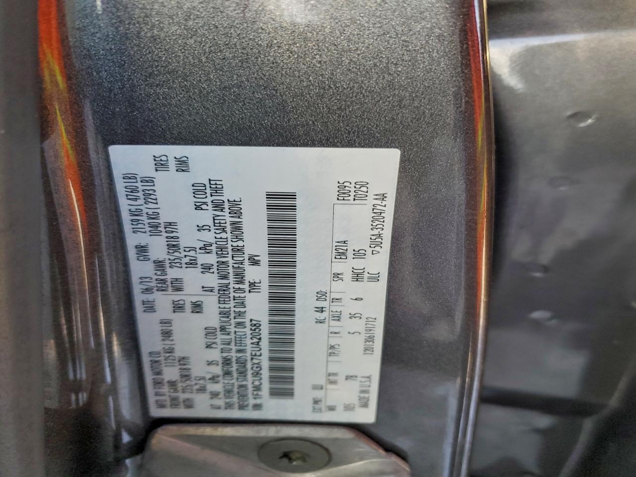 2014 FORD ESCAPE SE photo 13