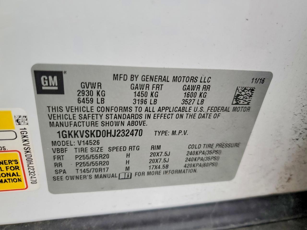2017 GMC ACADIA LIMITED SLT-2 photo 13