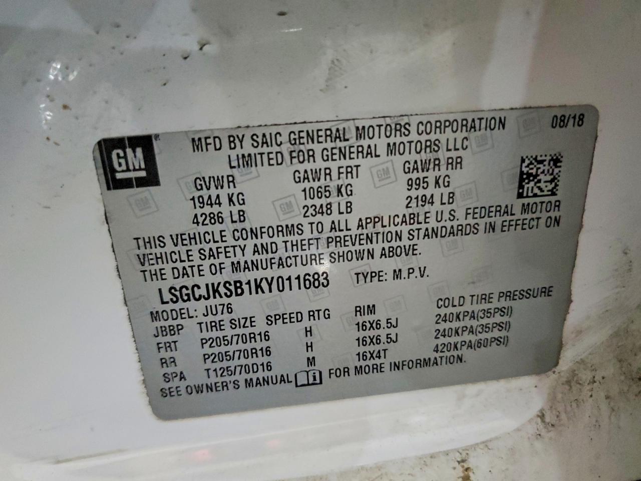 2019 CHEVROLET TRAX LS photo 13