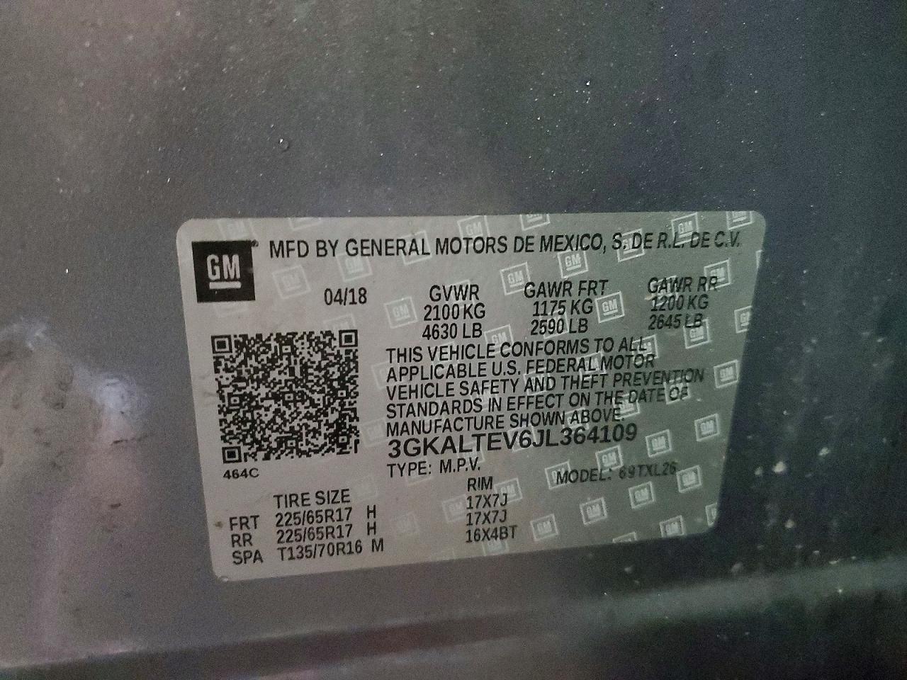 2018 GMC TERRAIN SLE photo 14