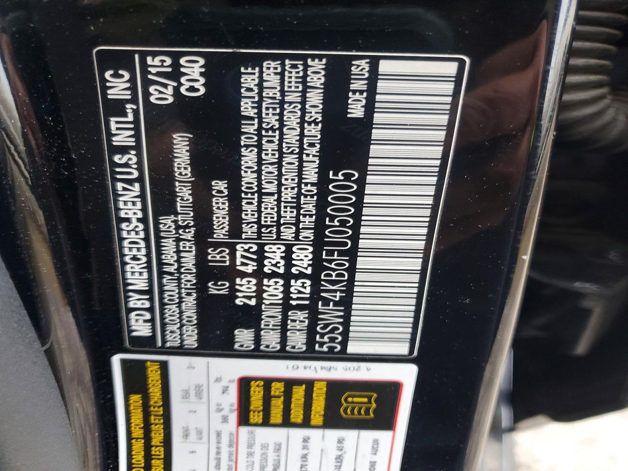 2015 MERCEDES-BENZ C 300 4MATIC photo 12