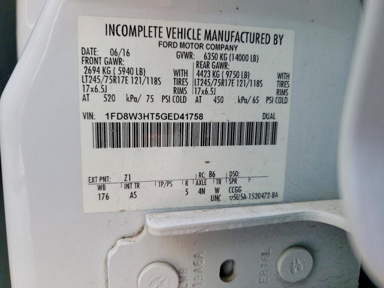 2016 FORD F350 SUPER DUTY UTILITY / SERVICE TRUCK photo 13