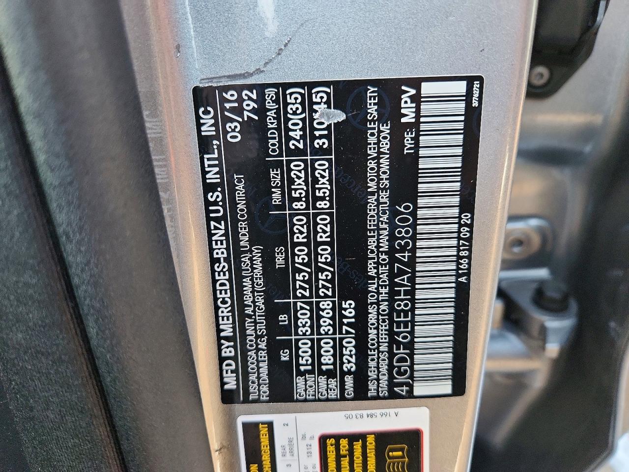 2017 MERCEDES-BENZ GLS 450 4MATIC photo 13