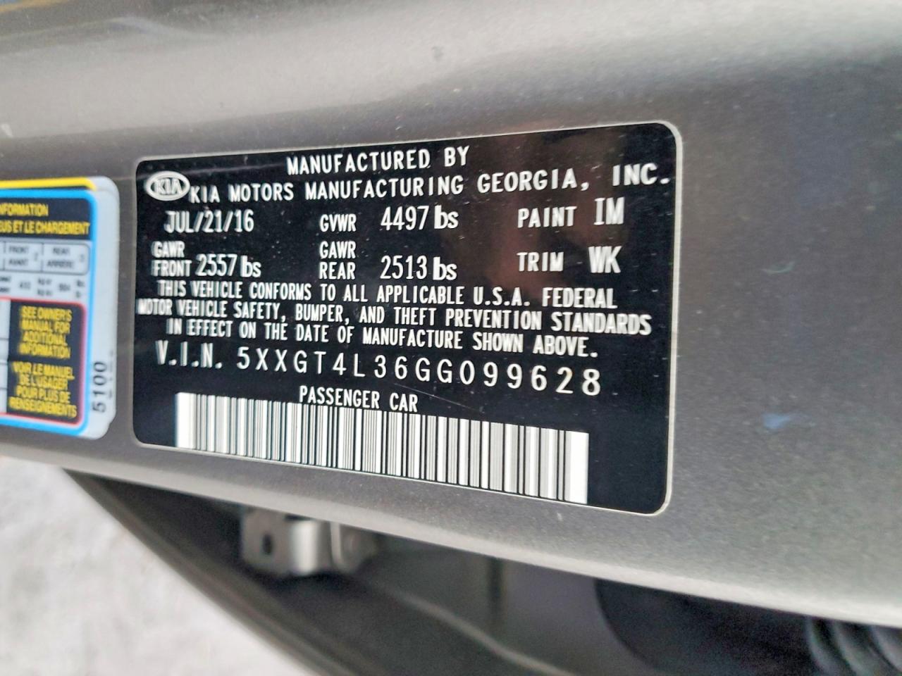 2016 KIA OPTIMA LX photo 13