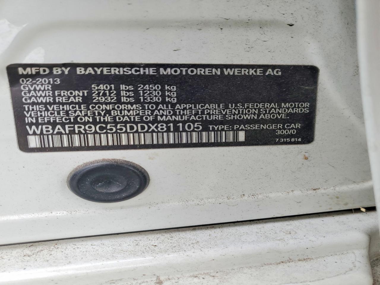 2013 BMW 550 I photo 12