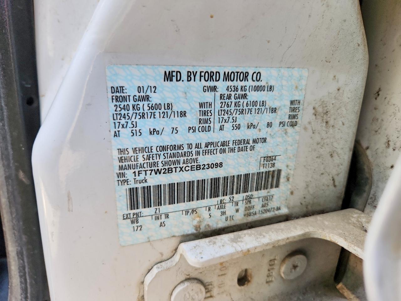 2012 FORD F250 SUPER DUTY photo 13