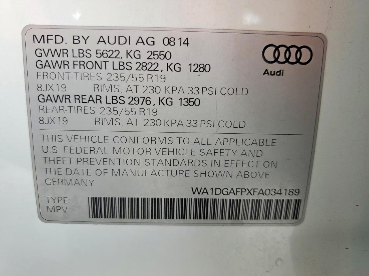 2015 AUDI Q5 PREMIUM PLUS photo 25